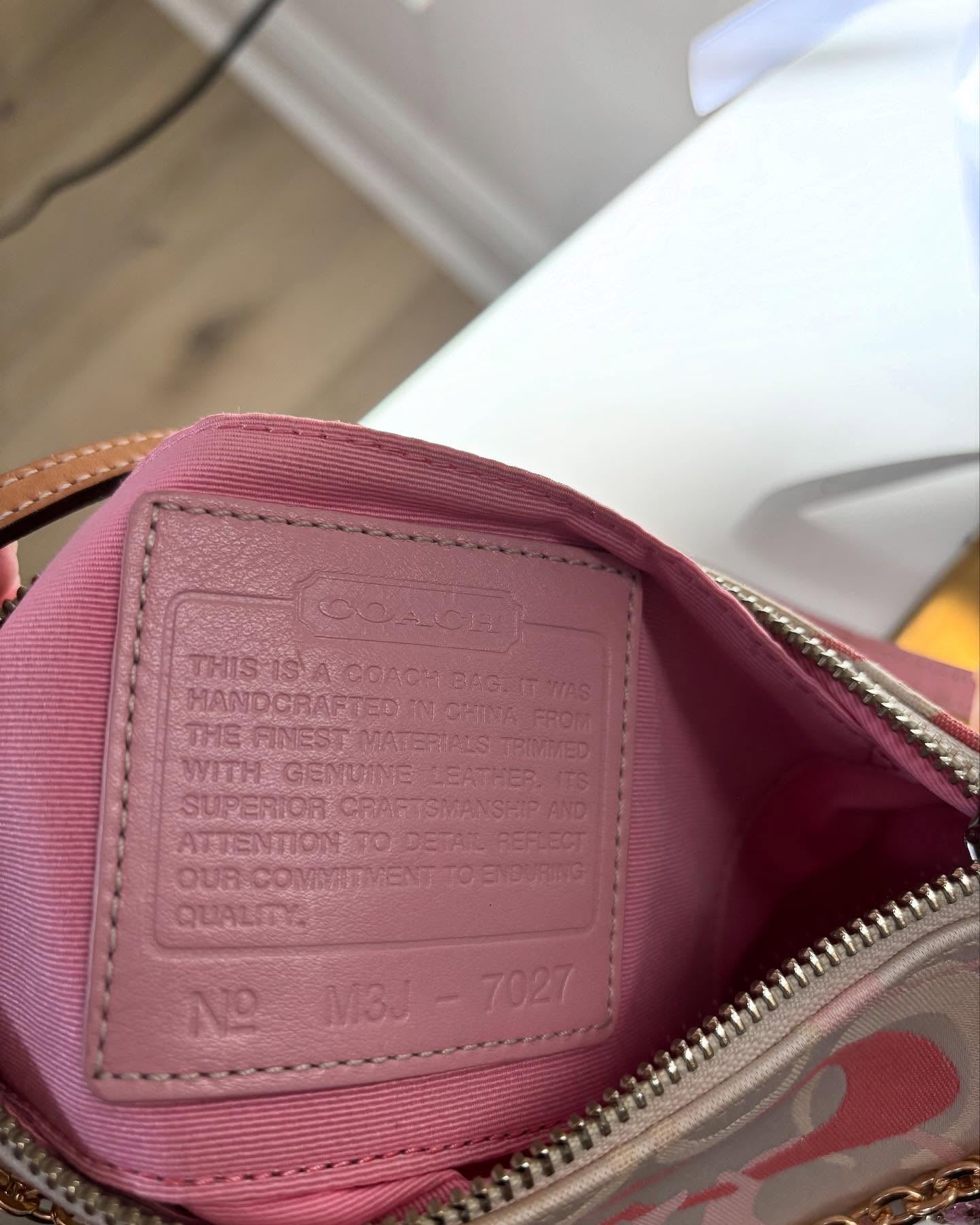 pink coach vintage bag 4