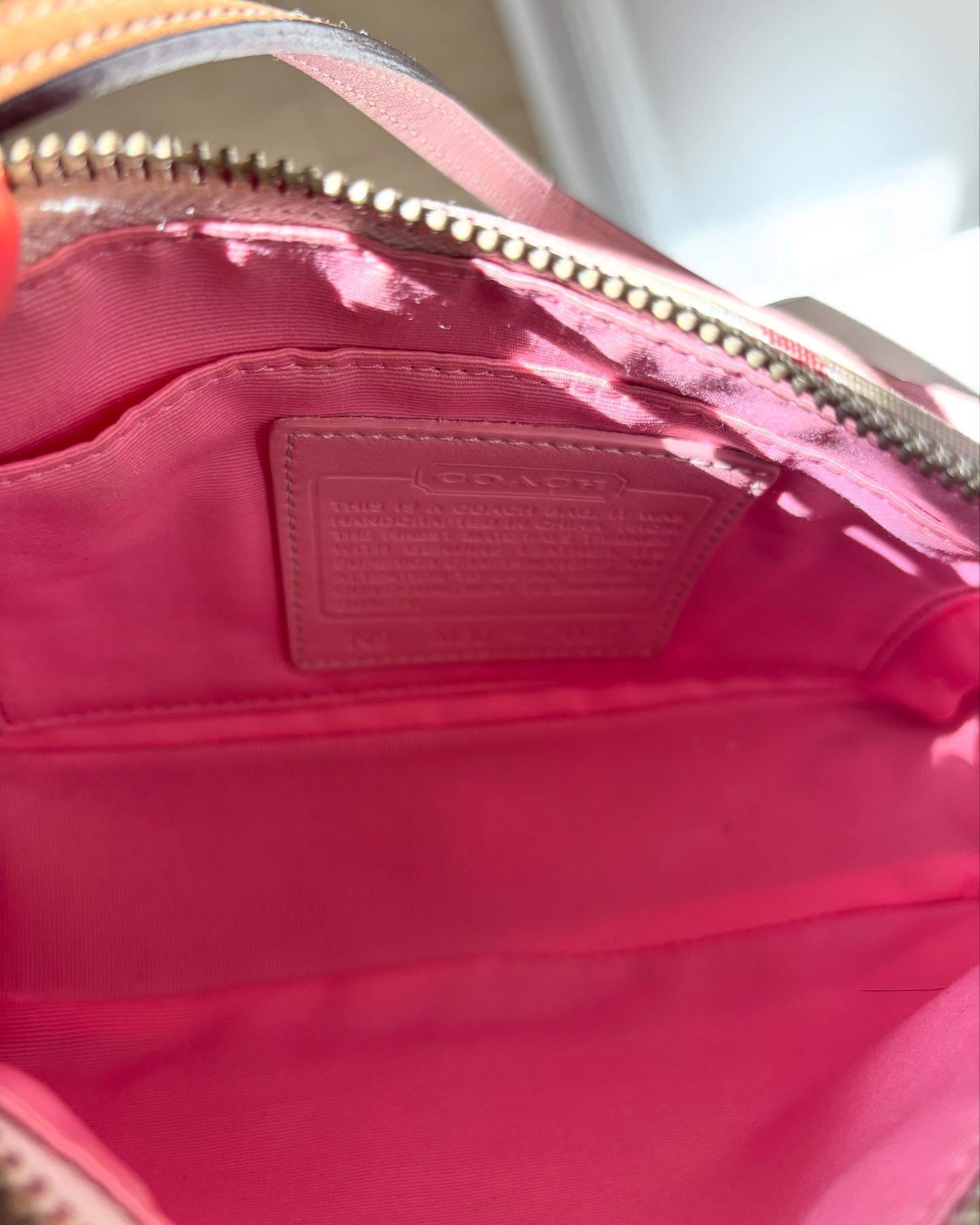 pink coach vintage bag 4
