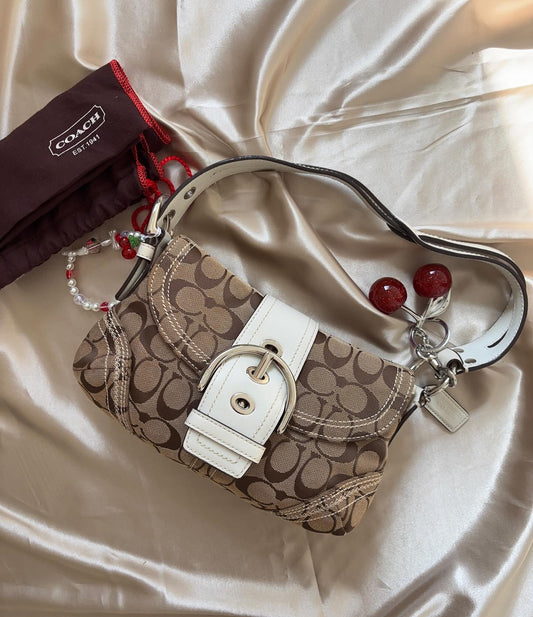 tan coach vintage bag 2