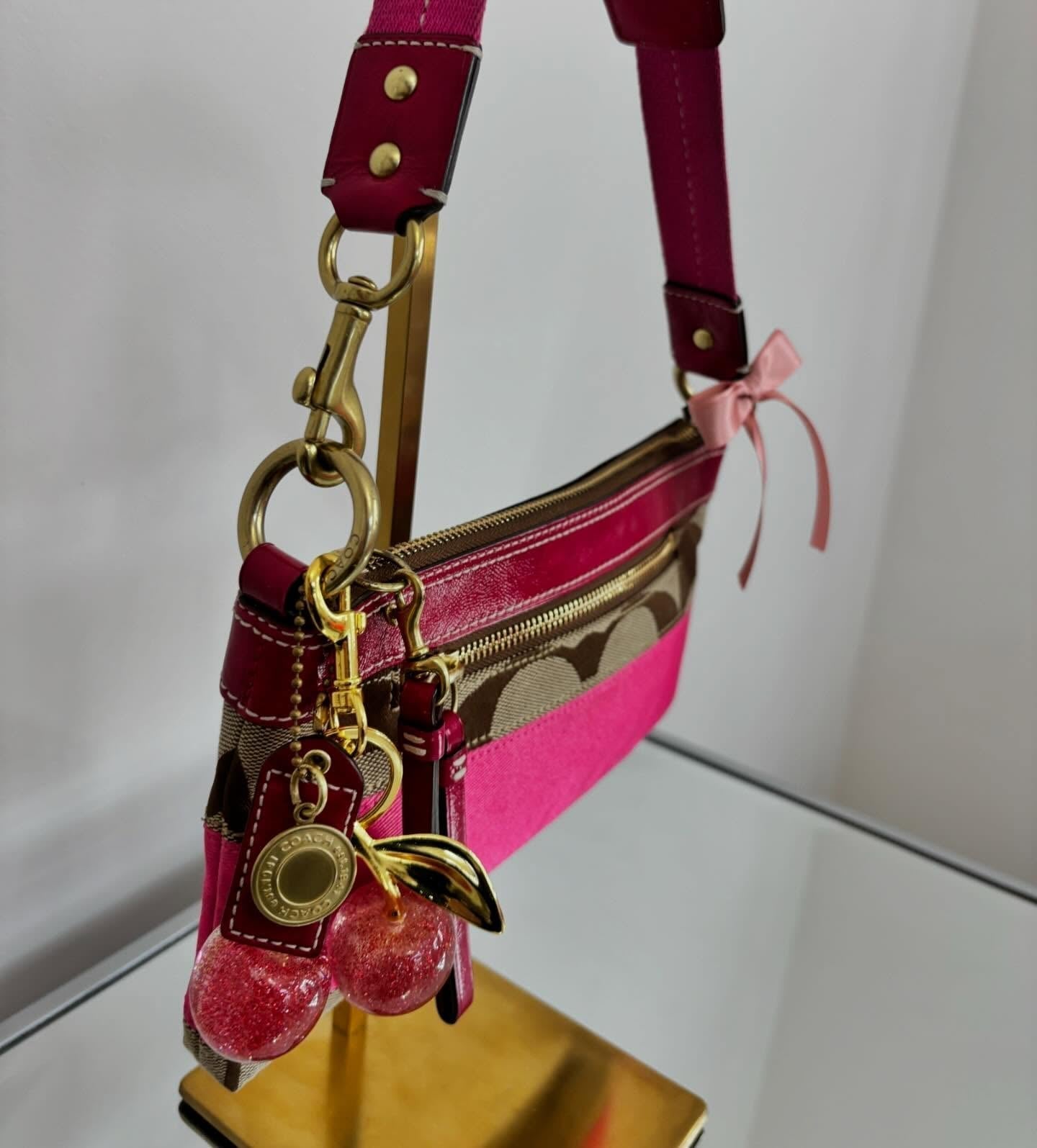 pink coach vintage bag 7