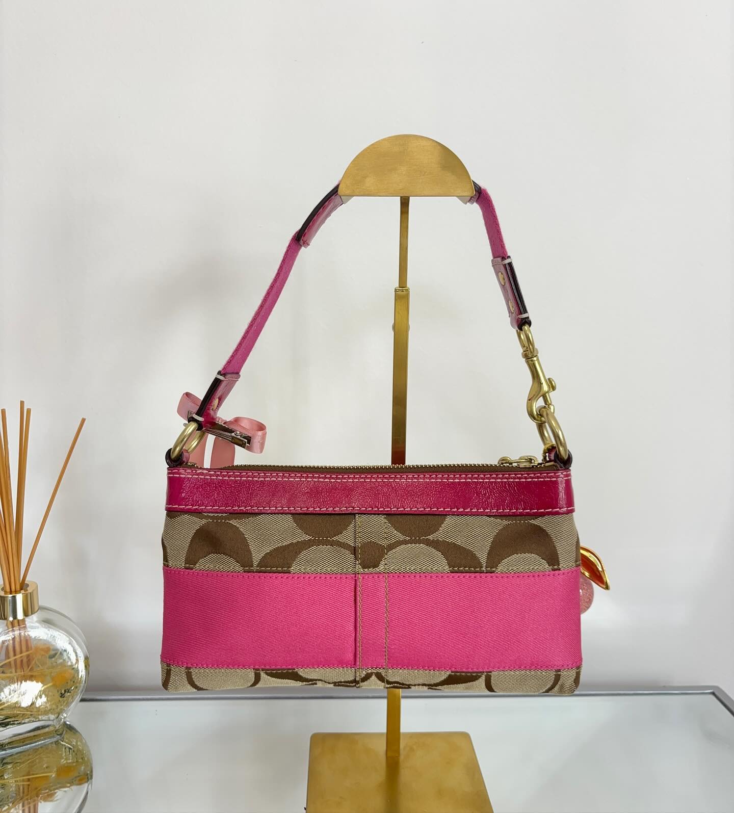 pink coach vintage bag 7