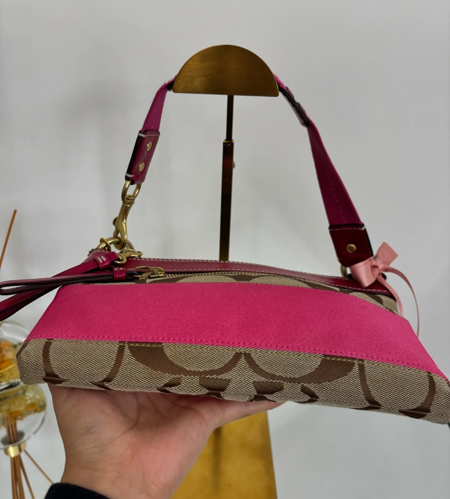pink coach vintage bag 7