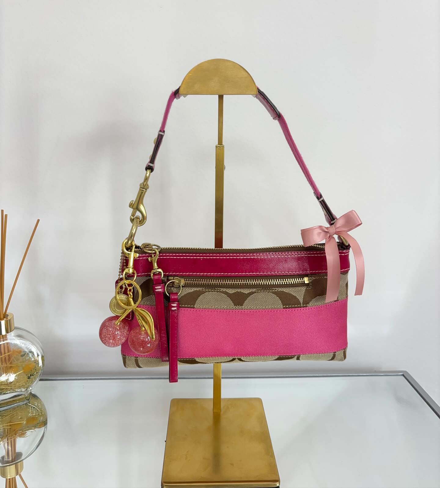 pink coach vintage bag 7
